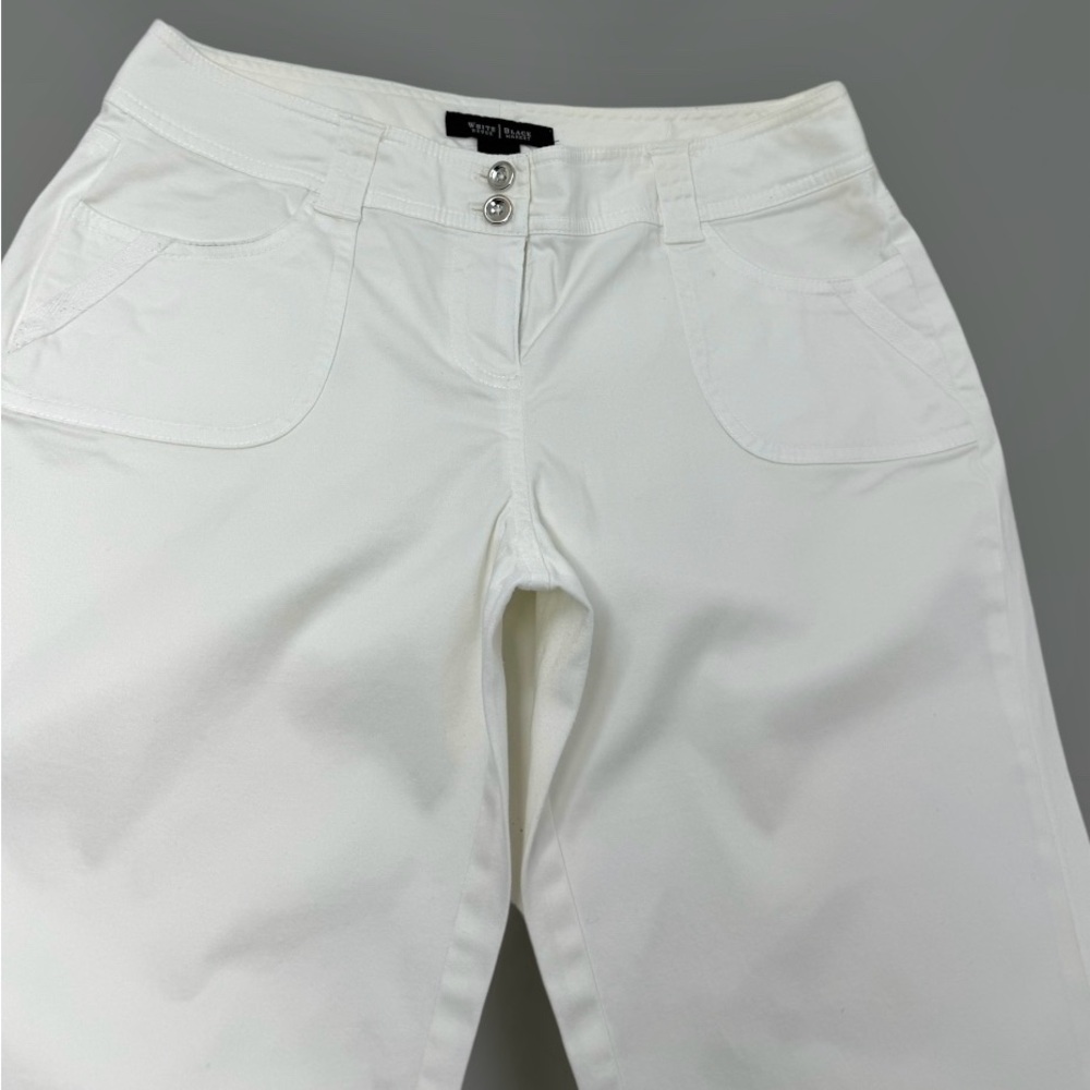 🛍️SALE🛍️ White House Black Market Pedal Pusher Lace-Up Detail Crop Pants - Picture 6 of 9